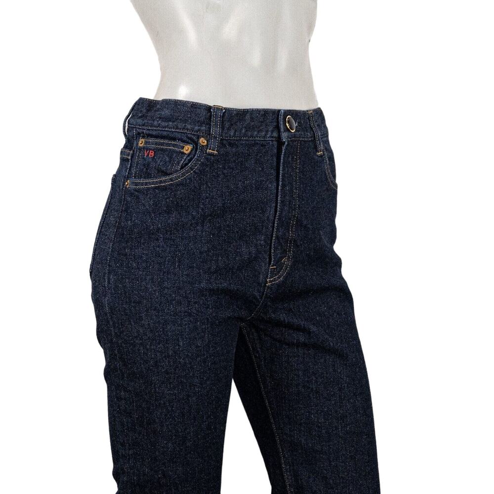 VICTORIA BECKHAM Made in JAPAN High Rise Skinny Leg Raw Denim Jeans Dark wash 28 - Picture 6 of 15